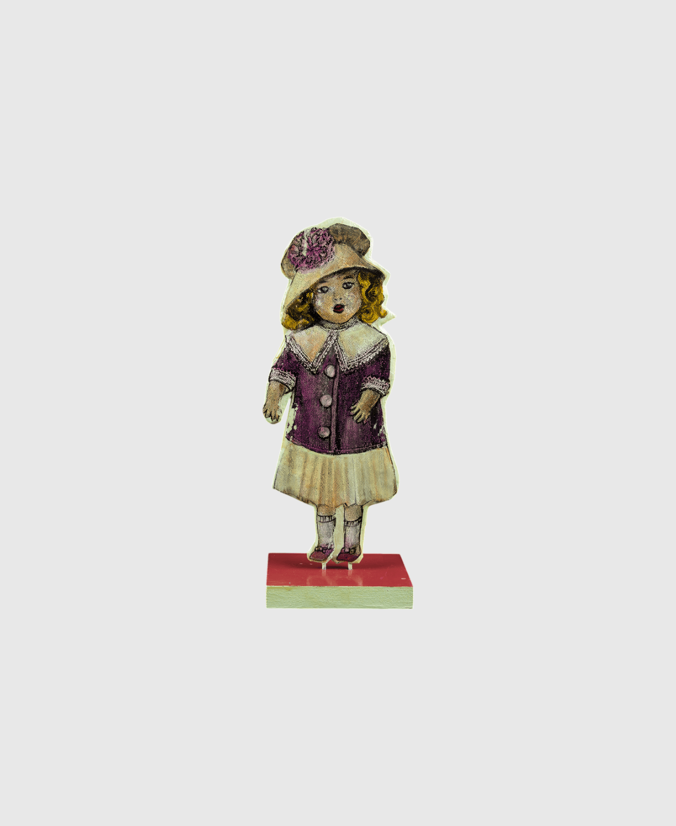 Victorian Girl with Floral Hat - Photo 1