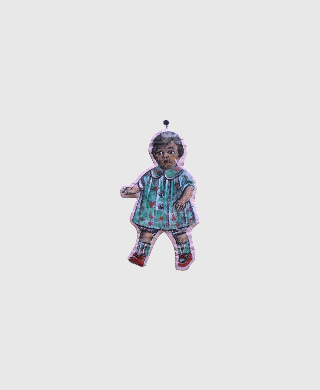 Victorian Child in Blue Checkered Suit - Photo 1